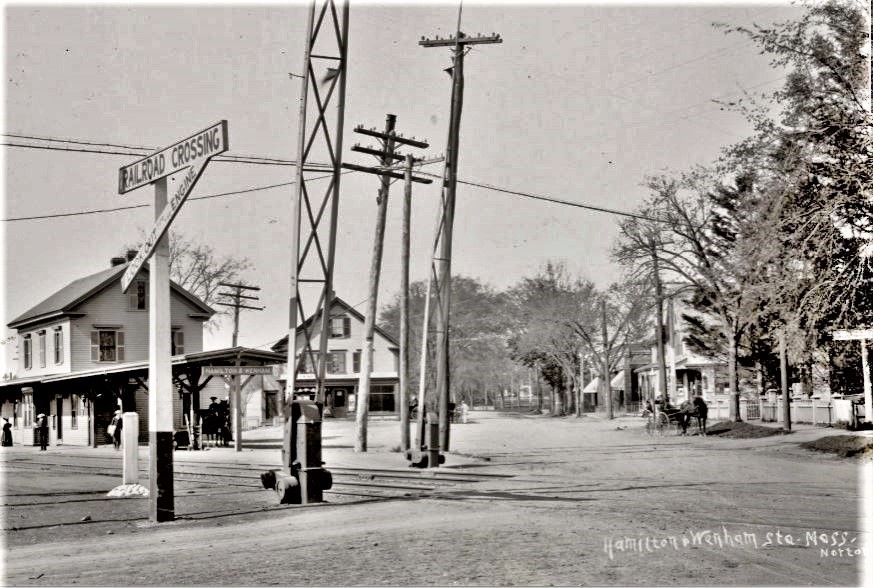 Vintage Photographs > Central Ma, C.1905. Rr Station, Telegraph 