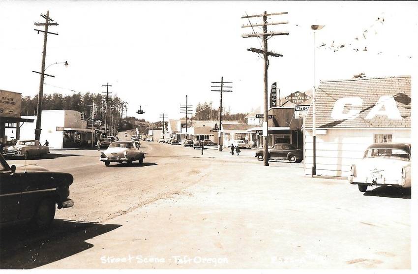 Vintage Photographs > Taft, OR C.1955. Postwar Downtown With Phone ...