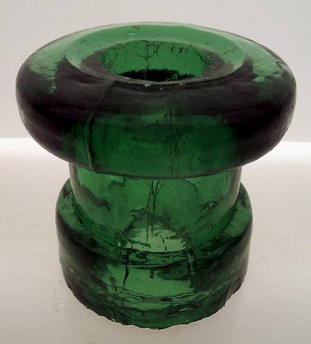 Lightning Rod Insulators > Green Spool/Tab Lightning Rod Insulator.