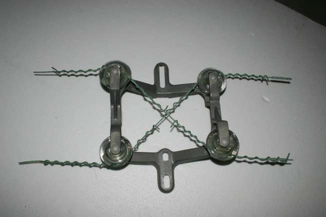 Tie #10 - Case tramp bracket with wires