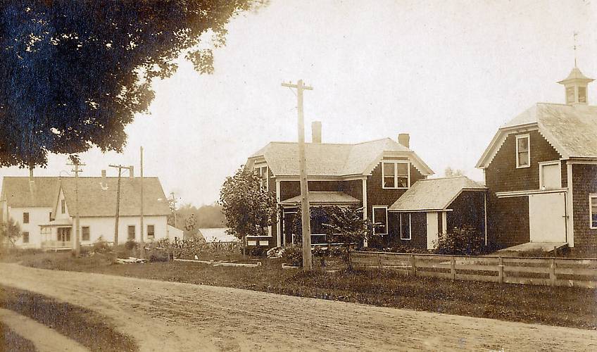 Vintage Photographs > E. Dixfield, ME, 1912, Rural Electric and Phone Lines