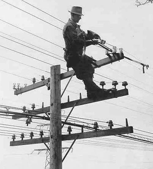 Vintage Photographs > CN Lineman, c 1940