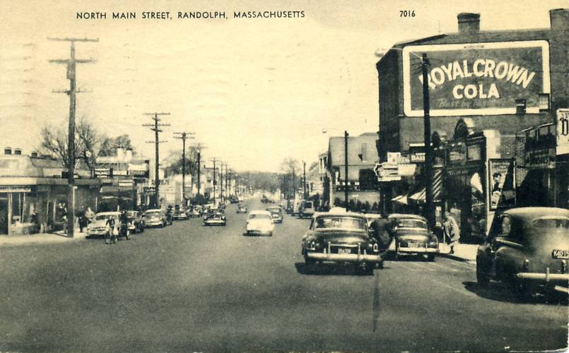 Vintage Photographs > Randolph, MA c.1952, Local Electric Lines, Old Cars