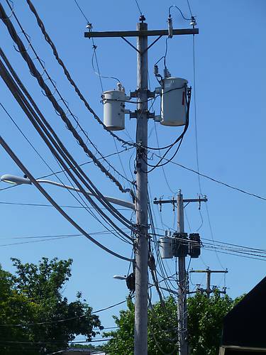 Line Construction Details > Power Poles in Huntington, NY